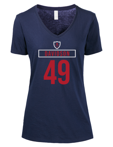 Away Jersey Jayden Struble Premium Ladies V-Neck T-Shirt | Swagsta