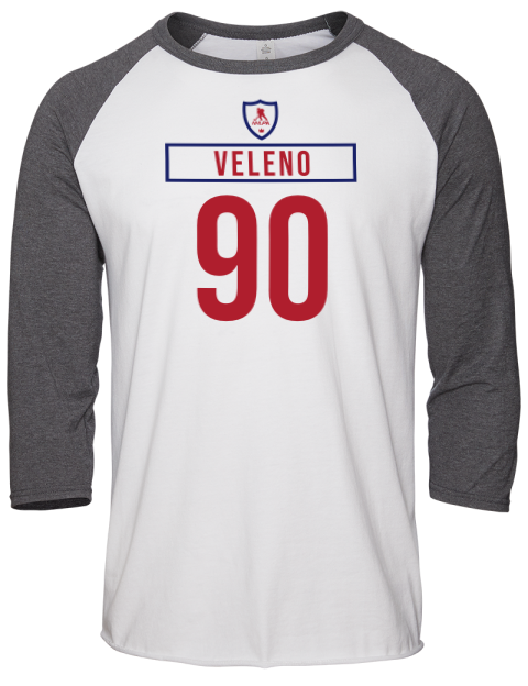 Home Jersey Joseph Veleno Unisex Premium Three-Quarter Raglan T-Shirt | Swagsta