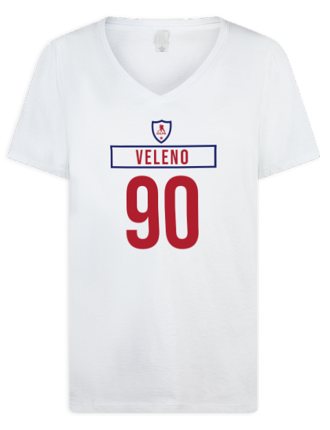 Home Jersey Joseph Veleno Premium Ladies V-Neck T-Shirt | Swagsta