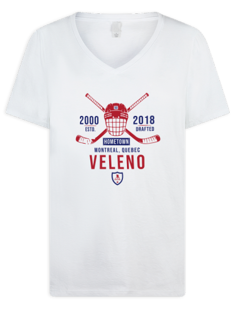 Classic Heritage Joseph Veleno Premium Ladies V-Neck T-Shirt | Swagsta
