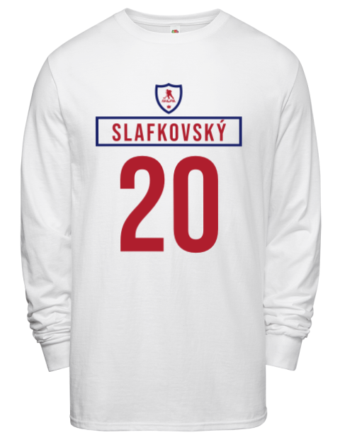 Home Jersey Juraj Slafkovsky Men's Long-Sleeve T-Shirt | Swagsta