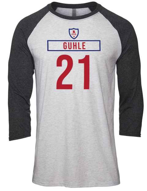 Home Jersey Kaiden Guhle Unisex Premium Three-Quarter Raglan T-Shirt | Swagsta
