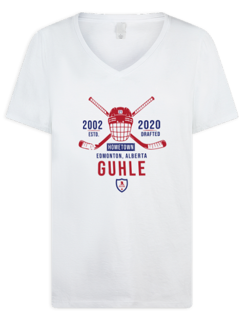 Classic Heritage Kaiden Guhle Premium Ladies V-Neck T-Shirt | Swagsta