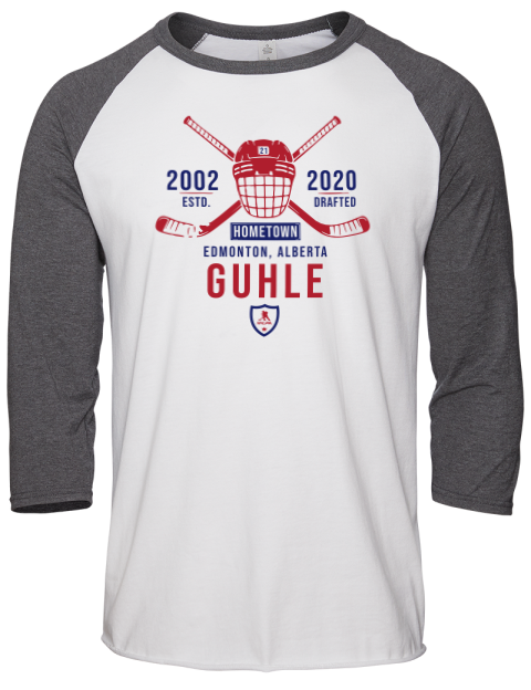 Classic Heritage Kaiden Guhle Unisex Premium Three-Quarter Raglan T-Shirt | Swagsta