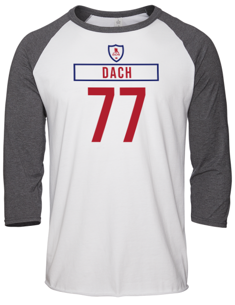 Home Jersey Kirby Dach Unisex Premium Three-Quarter Raglan T-Shirt | Swagsta