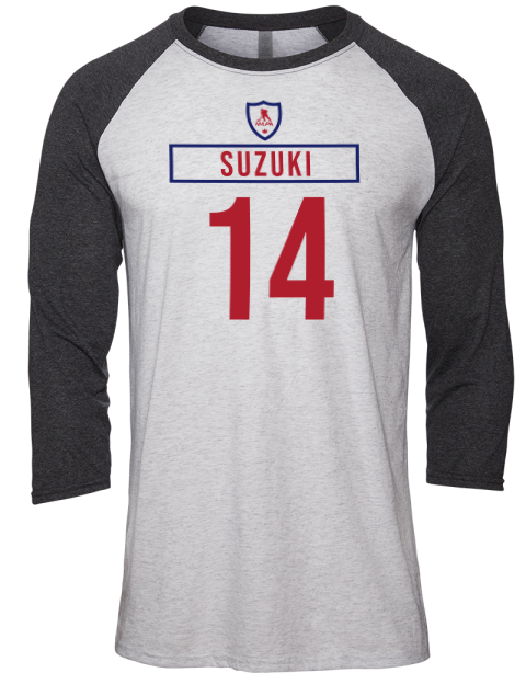 Home Jersey Nick Suzuki Unisex Premium Three-Quarter Raglan T-Shirt | Swagsta
