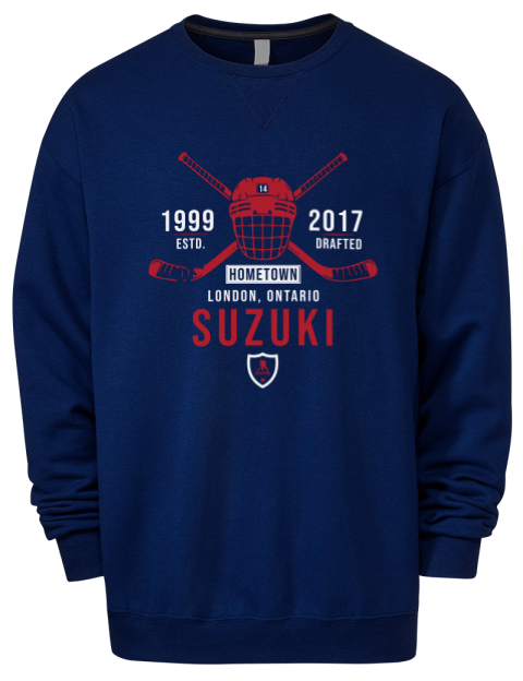 Heritage Nick Suzuki Premium Unisex Crewneck Sweatshirt | Swagsta