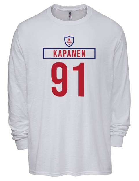 Home Jersey Oliver Kapanen Men's Premium Blend Long Sleeve-T-Shirt | Swagsta