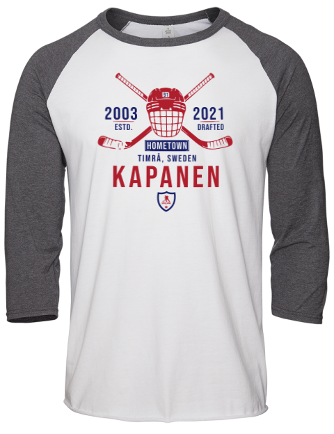 Classic Heritage Oliver Kapanen Unisex Premium Three-Quarter Raglan T-Shirt | Swagsta
