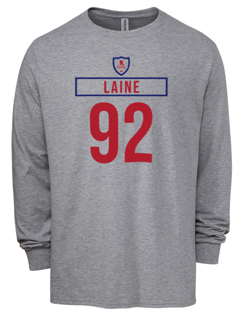 Home Jersey Patrik Laine Men's Premium Blend Long Sleeve-T-Shirt | Swagsta