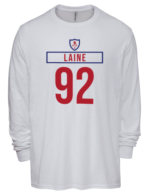 Home Jersey Patrik Laine Men's Premium Blend Long Sleeve-T-Shirt | Swagsta