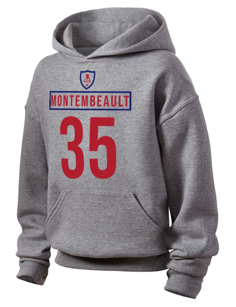 Home Jersey Samuel Montembeault Youth Hooded Sweatshirt | Swagsta