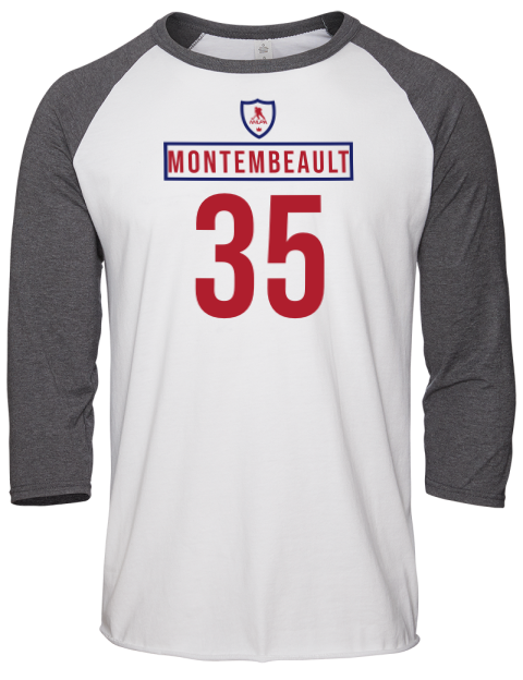 Home Jersey Samuel Montembeault Unisex Premium Three-Quarter Raglan T-Shirt | Swagsta