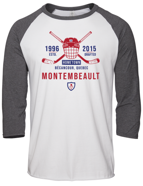 Classic Heritage Samuel Montembeault Unisex Premium Three-Quarter Raglan T-Shirt | Swagsta
