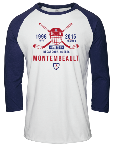 Classic Heritage Samuel Montembeault Unisex Premium Three-Quarter Raglan T-Shirt | Swagsta