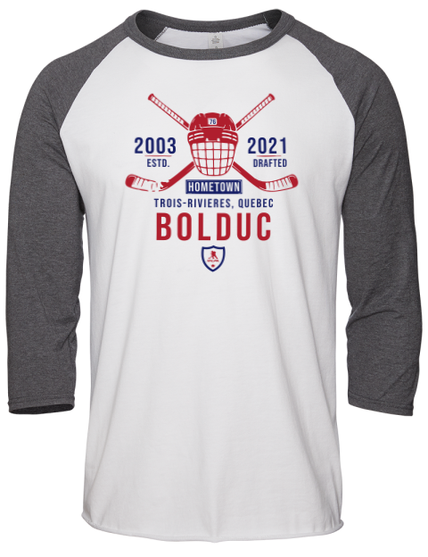 Classic Heritage Zachary Bolduc Unisex Premium Three-Quarter Raglan T-Shirt | Swagsta