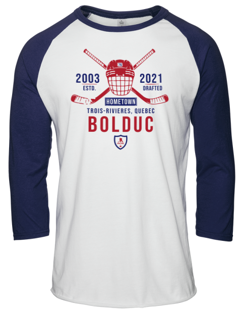 Classic Heritage Zachary Bolduc Unisex Premium Three-Quarter Raglan T-Shirt | Swagsta