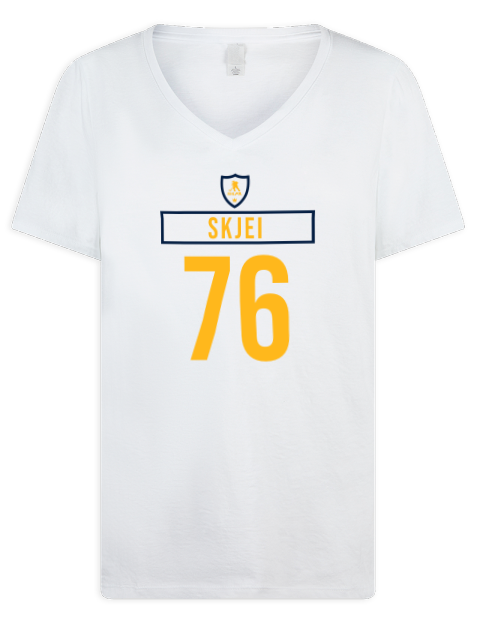 Home Jersey Brady Skjei Premium Ladies V-Neck T-Shirt | Swagsta