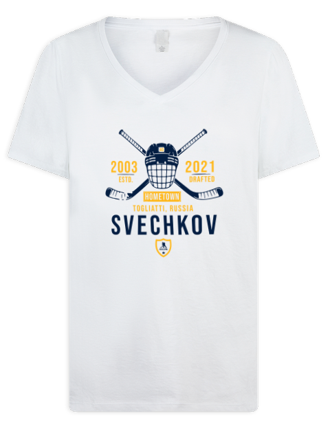 Classic Heritage Fedor Svechkov Premium Ladies V-Neck T-Shirt | Swagsta