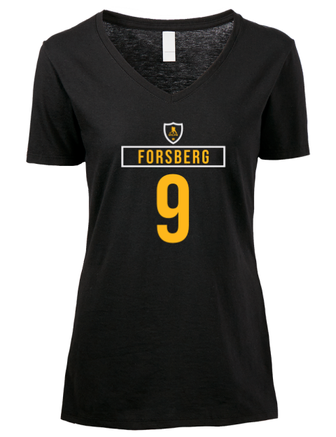 Away Jersey Filip Forsberg Premium Ladies V-Neck T-Shirt | Swagsta
