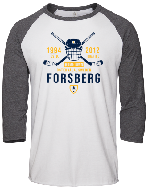 Classic Heritage Filip Forsberg Unisex Premium Three-Quarter Raglan T-Shirt | Swagsta