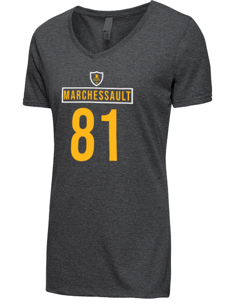 Away Jersey Jonathan Marchessault Premium Ladies V-Neck T-Shirt | Swagsta