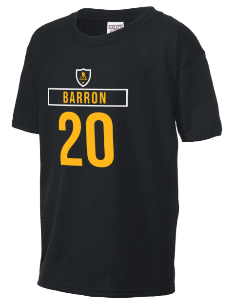 Away Jersey Justin Barron Youth T-Shirt | Swagsta