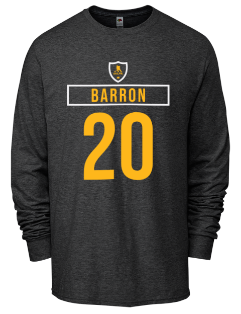 Away Jersey Justin Barron Men's Long-Sleeve T-Shirt | Swagsta