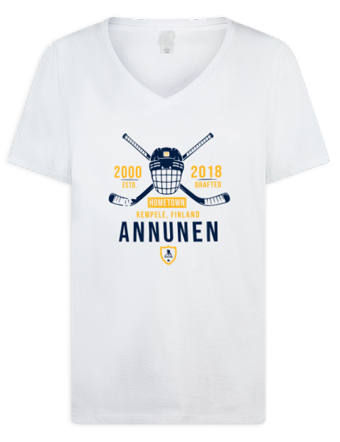 Classic Heritage Justus Annunen Premium Ladies V-Neck T-Shirt | Swagsta