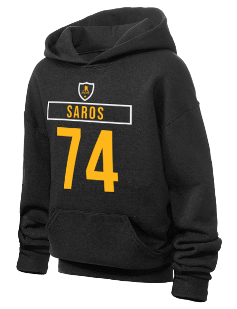 Away Jersey Juuse Saros Youth Hooded Sweatshirt | Swagsta
