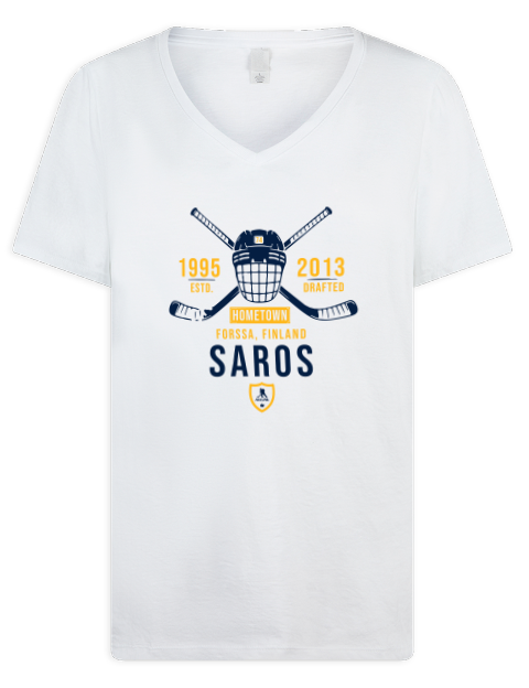 Classic Heritage Juuse Saros Premium Ladies V-Neck T-Shirt | Swagsta
