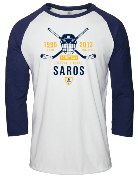 Classic Heritage Juuse Saros Unisex Premium Three-Quarter Raglan T-Shirt | Swagsta
