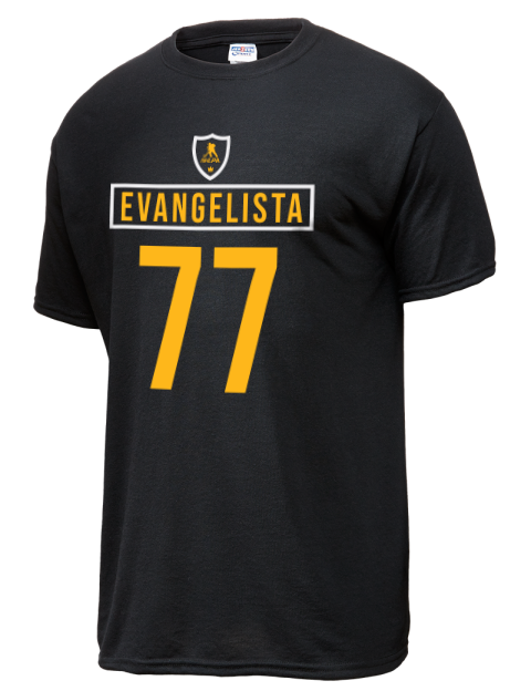 Away Jersey Luke Evangelista Dri-Power Unisex T-Shirt | Swagsta