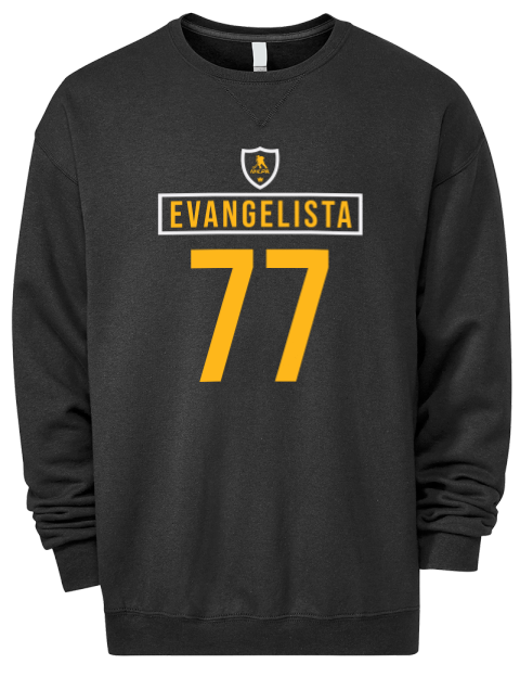 Away Jersey Luke Evangelista Premium Unisex Crewneck Sweatshirt | Swagsta