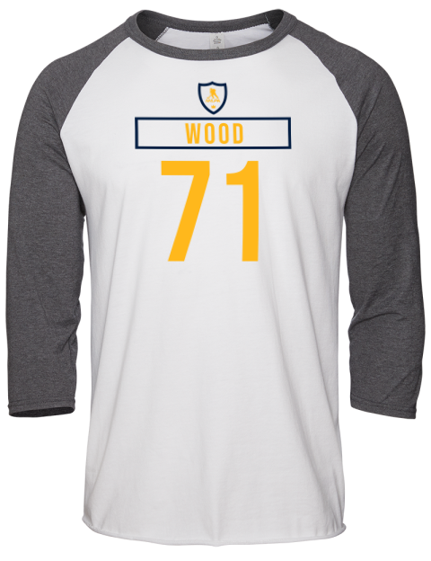Home Jersey Matthew Wood Unisex Premium Three-Quarter Raglan T-Shirt | Swagsta
