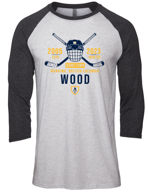 Classic Heritage Matthew Wood Unisex Premium Three-Quarter Raglan T-Shirt | Swagsta