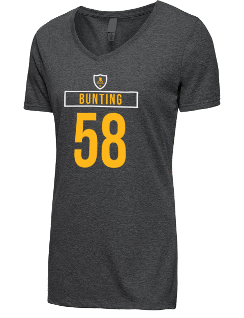 Away Jersey Michael Bunting Premium Ladies V-Neck T-Shirt | Swagsta