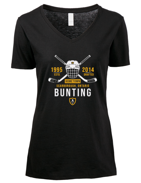 Heritage Michael Bunting Premium Ladies V-Neck T-Shirt | Swagsta