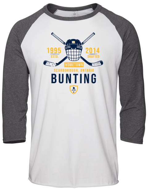 Classic Heritage Michael Bunting Unisex Premium Three-Quarter Raglan T-Shirt | Swagsta