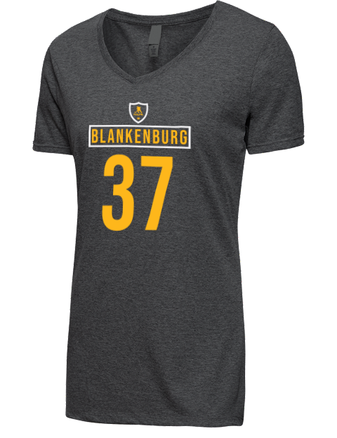 Away Jersey Nick Blankenburg Premium Ladies V-Neck T-Shirt | Swagsta