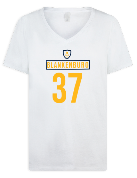 Home Jersey Nick Blankenburg Premium Ladies V-Neck T-Shirt | Swagsta