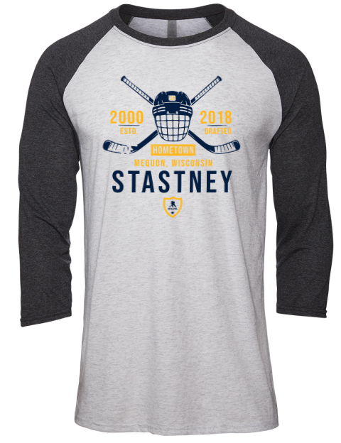 Classic Heritage Spencer Stastney Unisex Premium Three-Quarter Raglan T-Shirt | Swagsta
