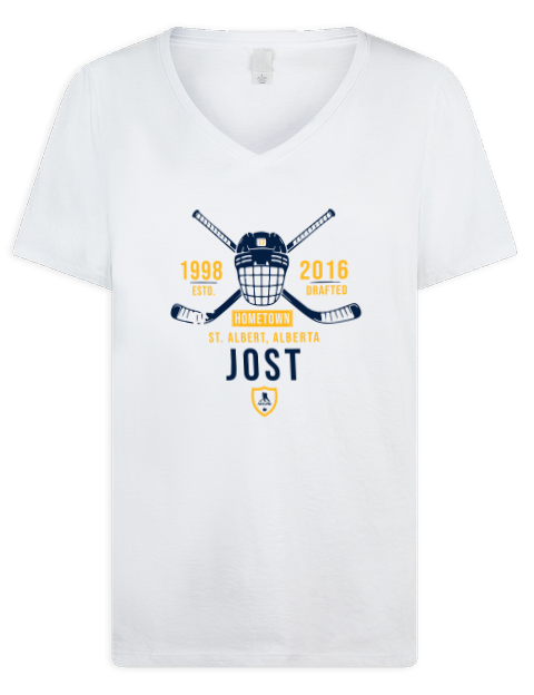 Classic Heritage Tyson Jost Premium Ladies V-Neck T-Shirt | Swagsta