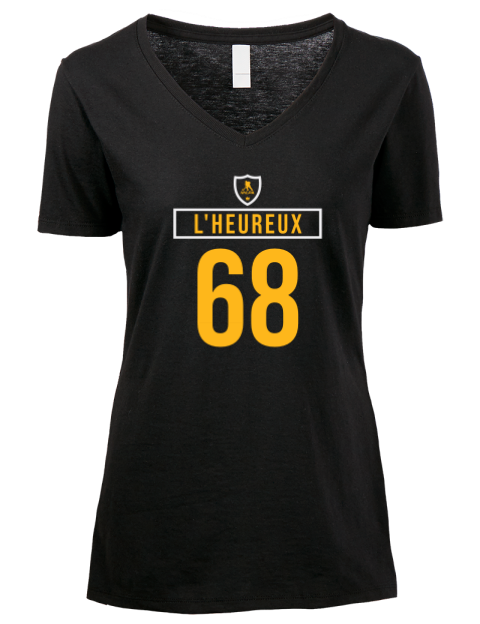 Away Jersey Zachary Lheureux Premium Ladies V-Neck T-Shirt | Swagsta