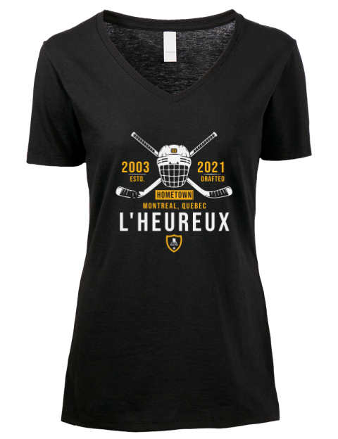Heritage Zachary Lheureux Premium Ladies V-Neck T-Shirt | Swagsta