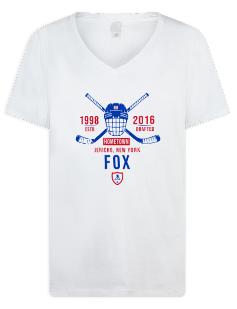 Classic Heritage Adam Fox Premium Ladies V-Neck T-Shirt | Swagsta