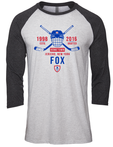 Classic Heritage Adam Fox Unisex Premium Three-Quarter Raglan T-Shirt | Swagsta
