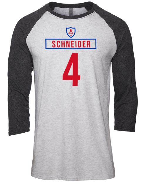 Home Jersey Braden Schneider Unisex Premium Three-Quarter Raglan T-Shirt | Swagsta