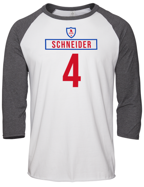 Home Jersey Braden Schneider Unisex Premium Three-Quarter Raglan T-Shirt | Swagsta