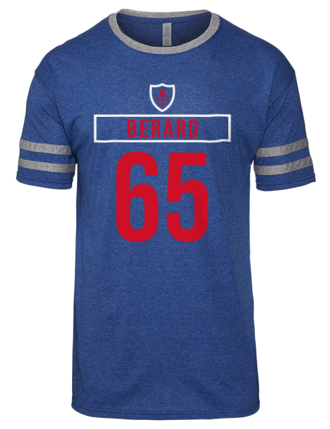 Away Jersey Brett Berard Men's Tri-Blend T-Shirt | Swagsta